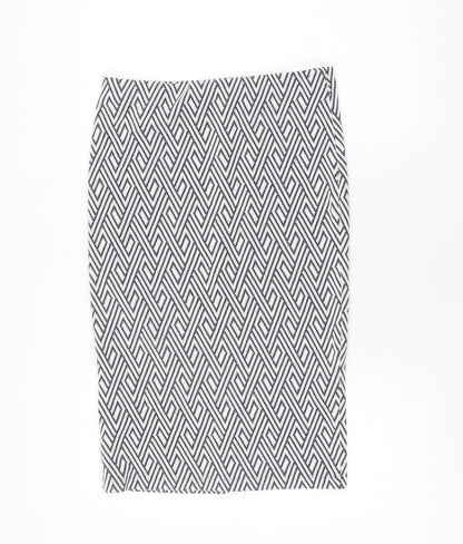 Womens UK Size L Zara A-Line Tweed Skirt