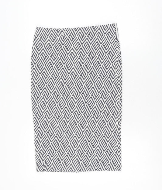 Womens UK Size L Zara A-Line Tweed Skirt