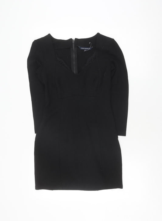 French Connection Women's Black Knit Dress, Size 10