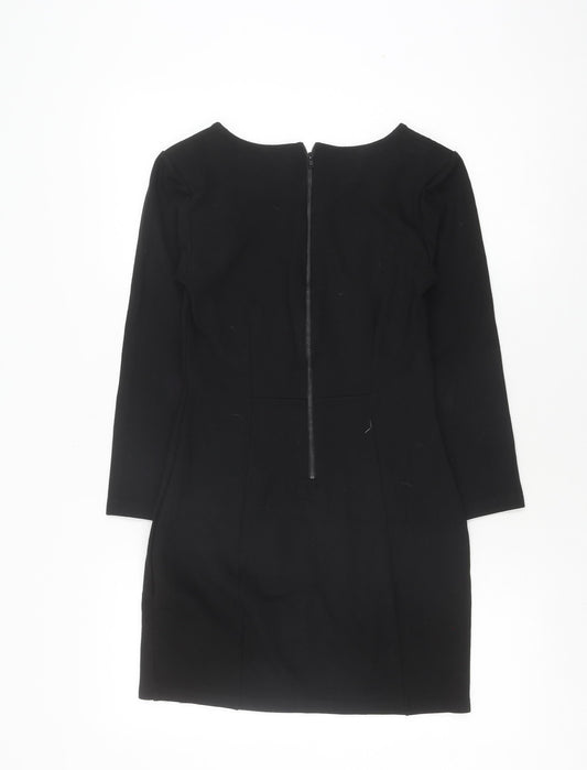 French Connection Women's Black Knit Dress, Size 10