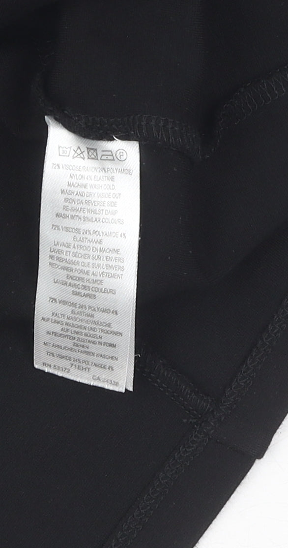 French Connection Women's Black Knit Dress, Size 10