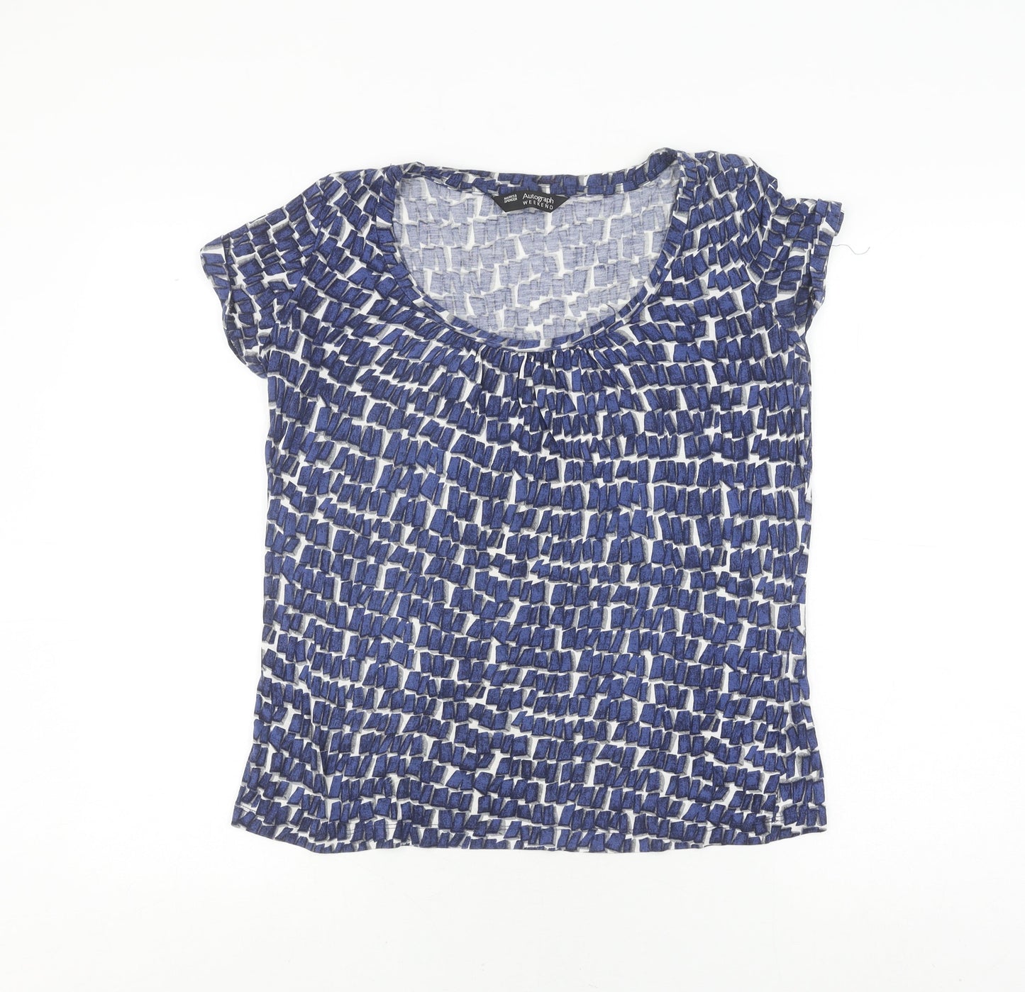 Womens UK Size 12 Marks and Spencer Multicoloured Basic T-Shirt