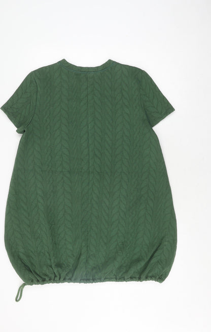 Womens UK Size 12 Zara Green Basic T-Shirt