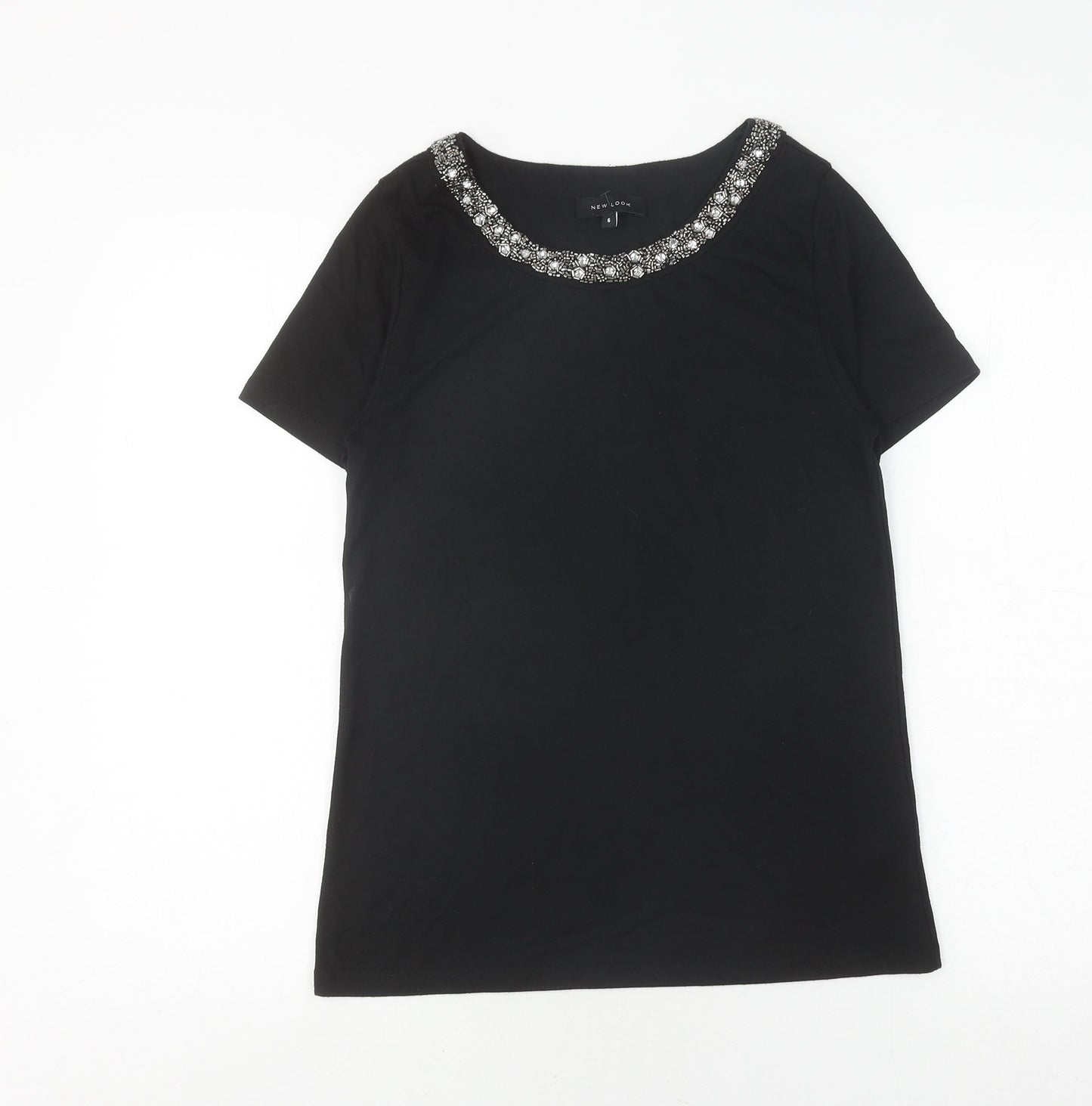 Womens UK Size 6 New Look Black  T-Shirt