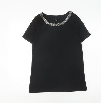 Womens UK Size 6 New Look Black  T-Shirt