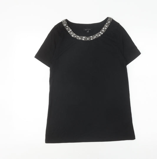 Womens UK Size 6 New Look Black  T-Shirt