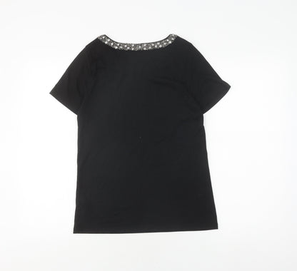 Womens UK Size 6 New Look Black  T-Shirt