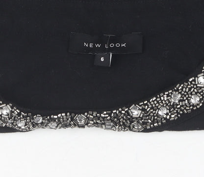 Womens UK Size 6 New Look Black  T-Shirt
