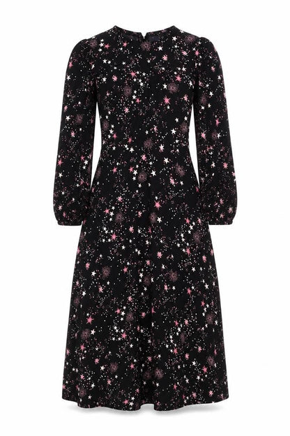 Marks and Spencer Women's Black Knee Length Dress - Size 6