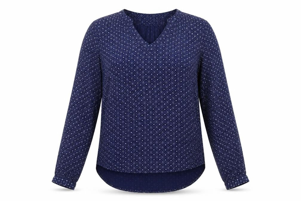 Womens UK Size 8 H&M Blue Basic Blouse
