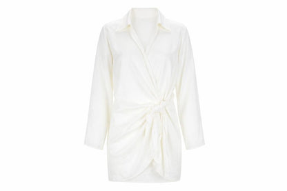 Zara Women White Shirt Dress S Lightweight Casual