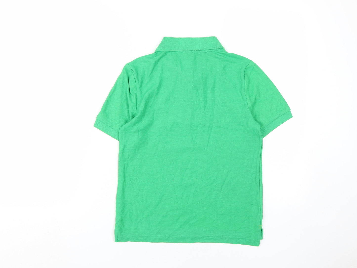 Slazenger Boys Green Polo Shirt, Size 9-10, Logo Accent