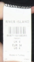 Womens UK Size 8 River Island Black  Polo