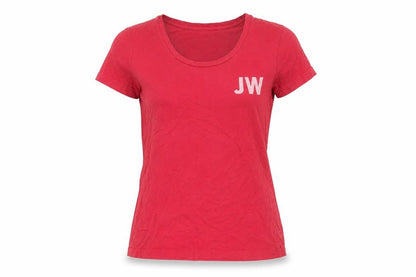Womens UK Size 10 Jack Wills Red Basic T-Shirt
