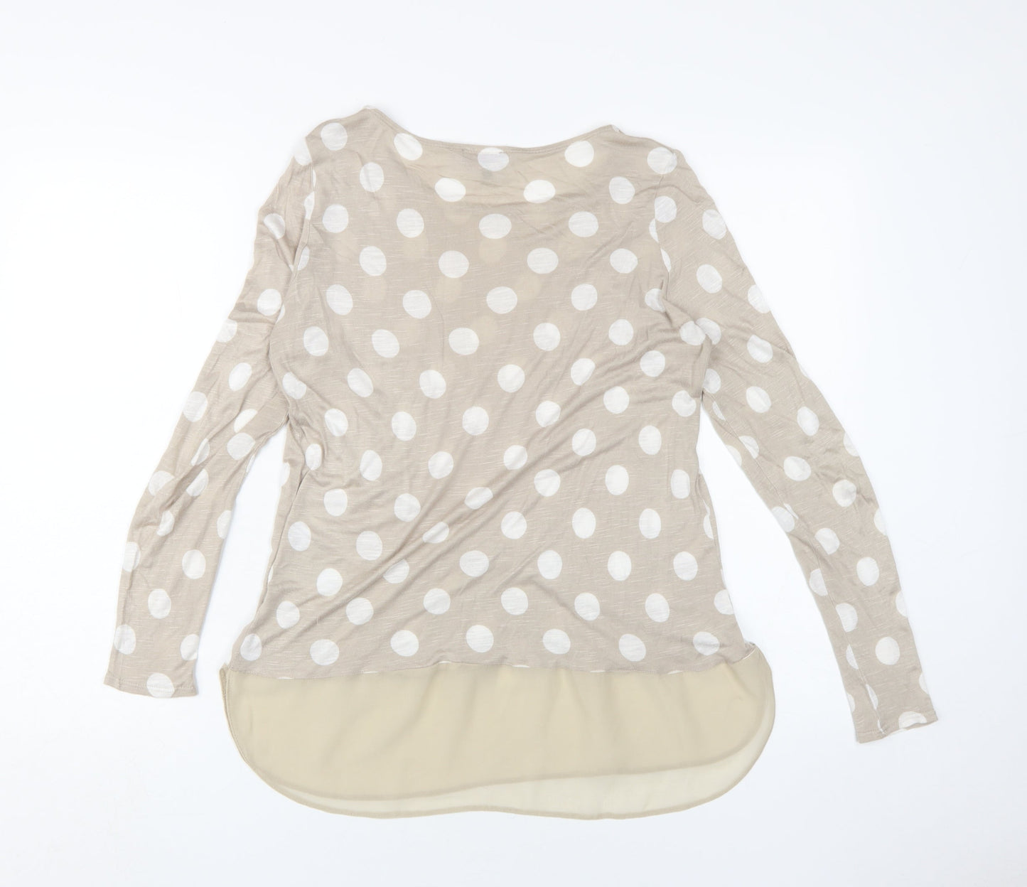 Womens UK Size 12 Phase Eight Beige Basic Blouse