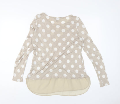 Womens UK Size 12 Phase Eight Beige Basic Blouse