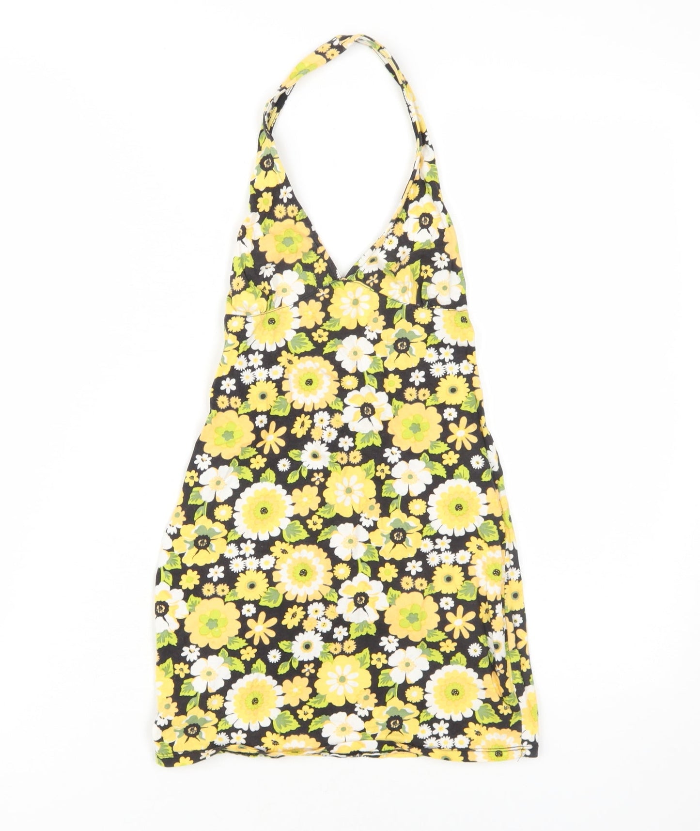 Motel Women's Floral Cotton Halter Dress XS