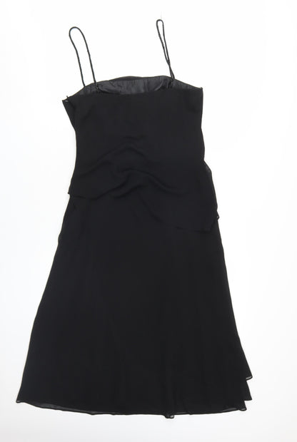 Cachet Women's Black Sleeveless Slip Dress Size 10