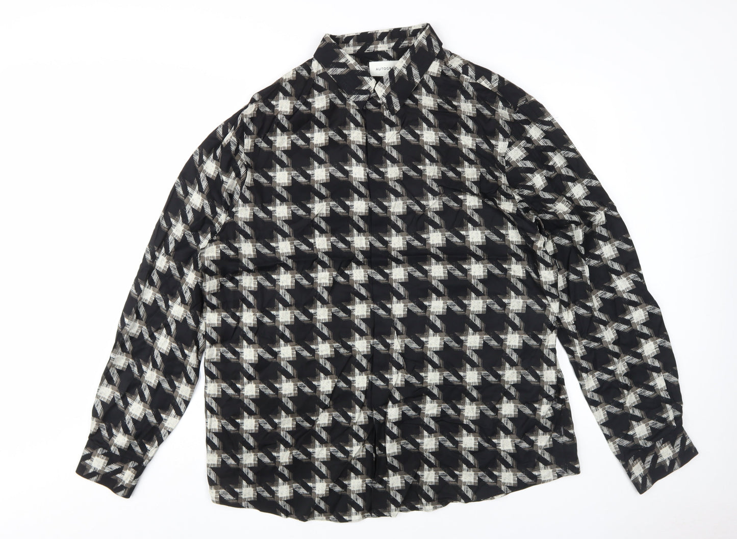 Womens UK Size XL Marks and Spencer Black Basic Button-Up