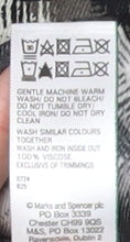 Womens UK Size XL Marks and Spencer Black Basic Button-Up