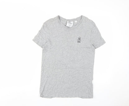 Cheap Monday Grey Men's Crew Neck T-Shirt, Size S