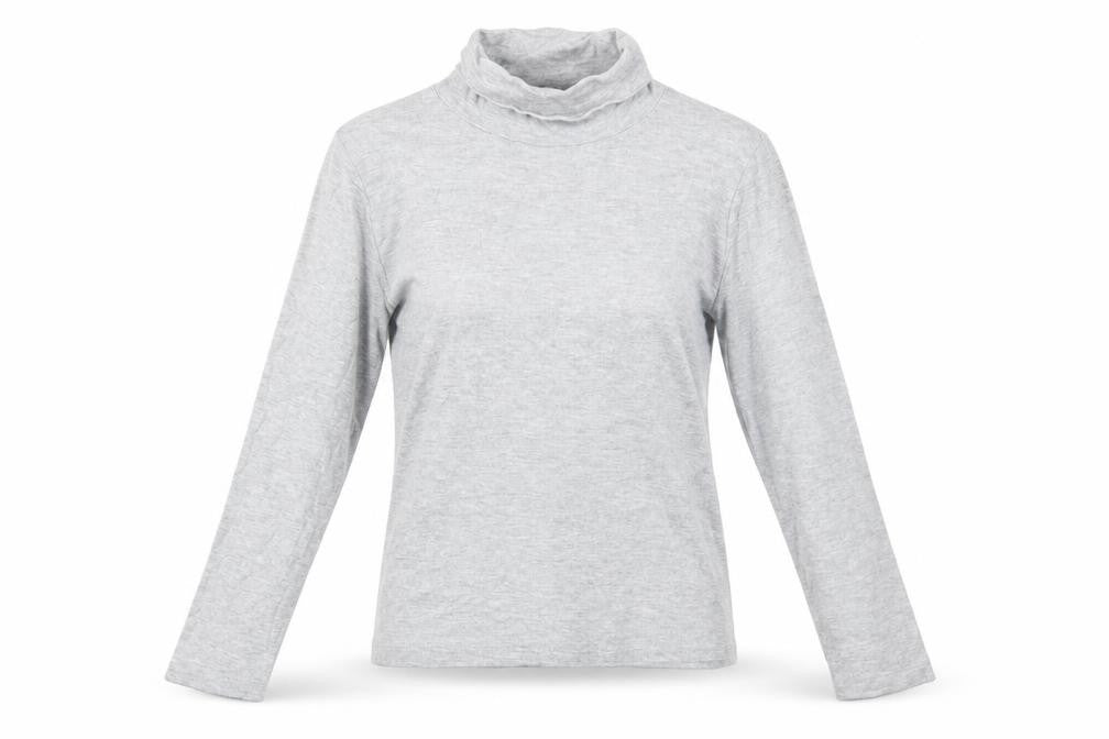 Womens UK Size S ISLE ESSENTIALS Grey  T-Shirt