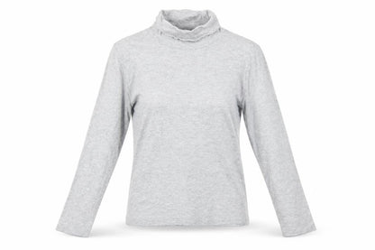 Womens UK Size S ISLE ESSENTIALS Grey  T-Shirt