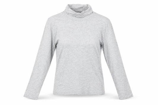 Womens UK Size S ISLE ESSENTIALS Grey  T-Shirt