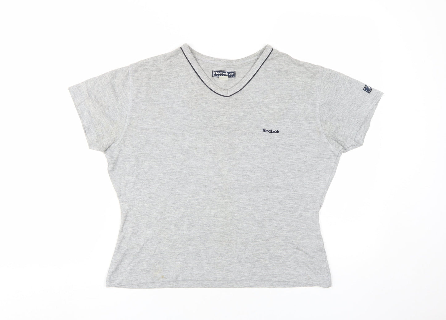 Womens UK Size M Reebok Grey Basic T-Shirt