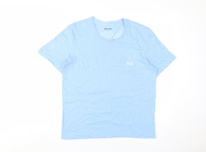 Mens UK Size L HUGO BOSS Blue  T-Shirt