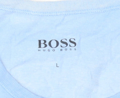 Mens UK Size L HUGO BOSS Blue  T-Shirt