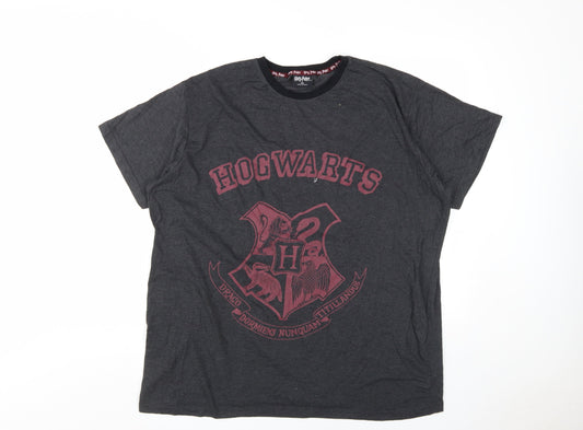 Unisex Adults UK Size 2XL Harry Potter Black Basic T-Shirt