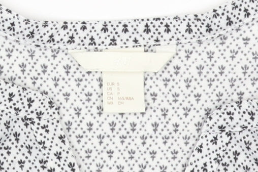 Womens UK Size 12 H&M Multicoloured Tunic Blouse