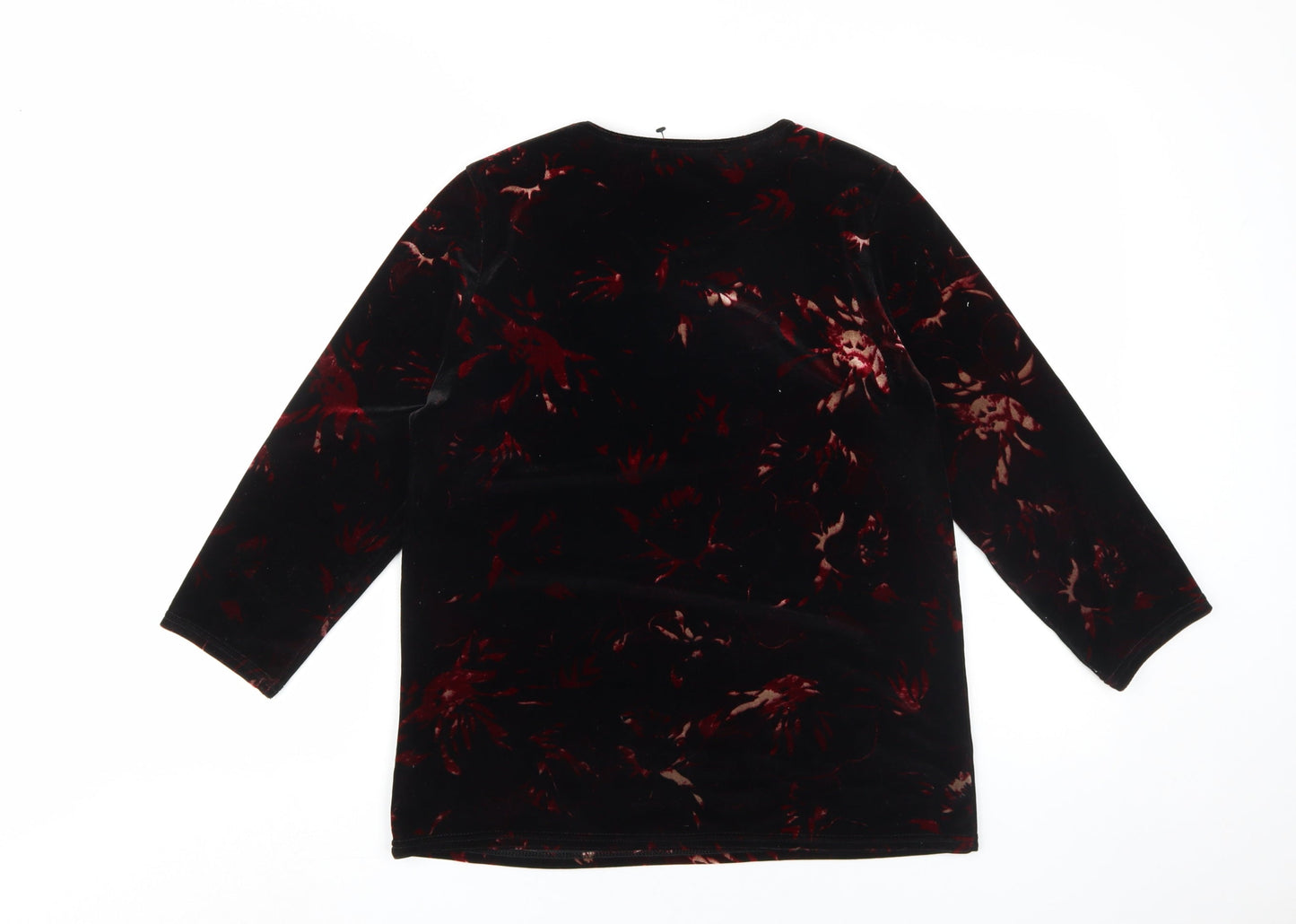 Juipa Women's Black Velvet Tunic UK Size 14
