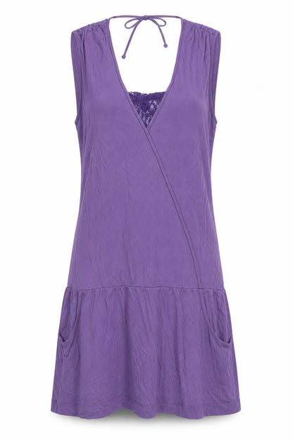 La Redoute Women's Purple Wrap Dress Size M