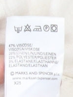 Womens UK Size 18 Marks and Spencer Relaxed Fit Dress Pants Ivory Trousers