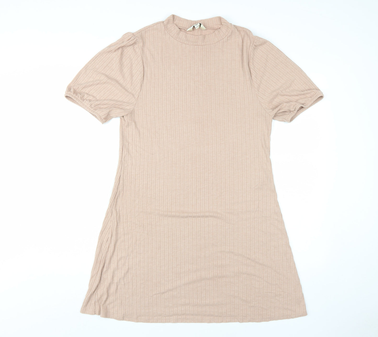 Miss Selfridge Beige Dress, UK 16, Half Sleeve Casual Wear