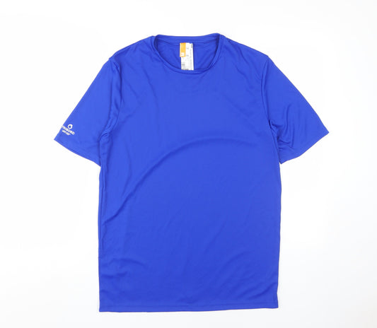 Decathlon Men's Blue T-Shirt M, Quick Dry, Gym Training