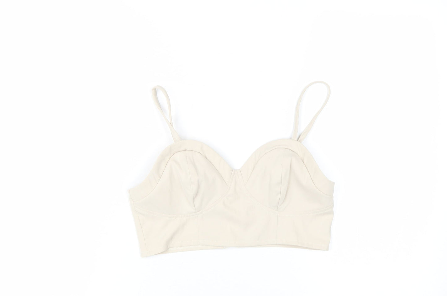 Womens UK Size 8 Missy Empire Beige Basic Tank