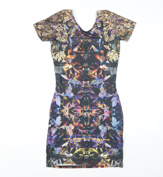 River Island Women's Multicoloured Bodycon Dress