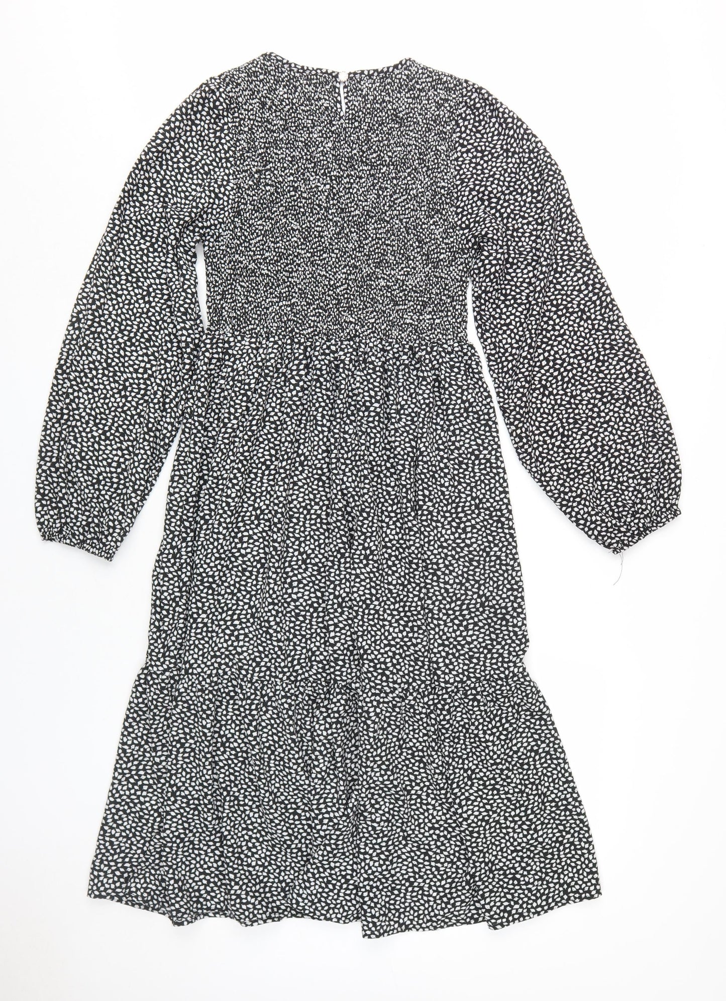 Blue Vanilla Women's Black Midi A-Line Dress Size 12