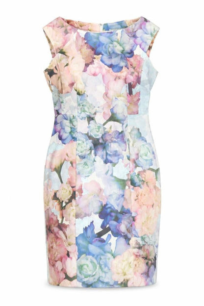 H&M Women's Multicoloured Floral Sheath Dress, Size 8