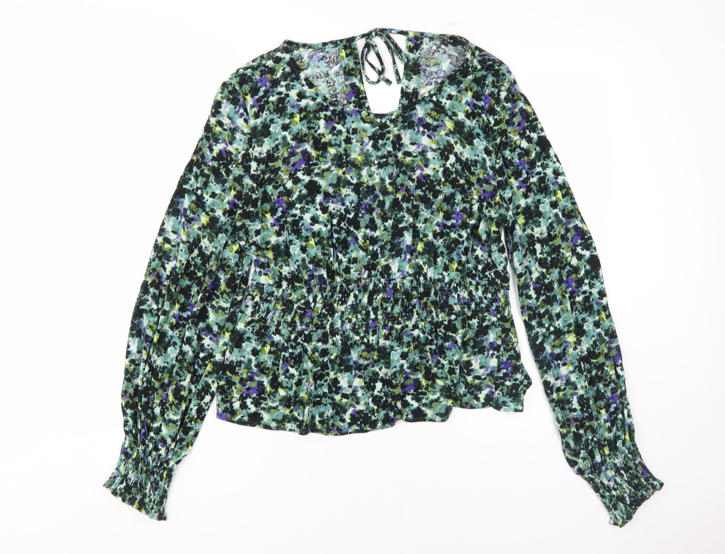 Womens UK Size 12 NEXT Multicoloured Basic Blouse