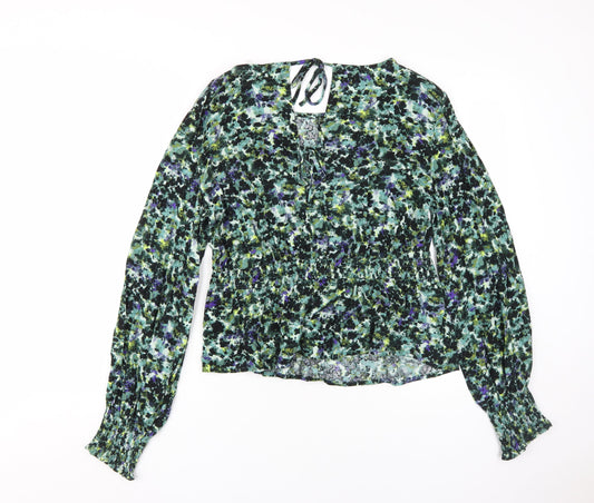 Womens UK Size 12 NEXT Multicoloured Basic Blouse