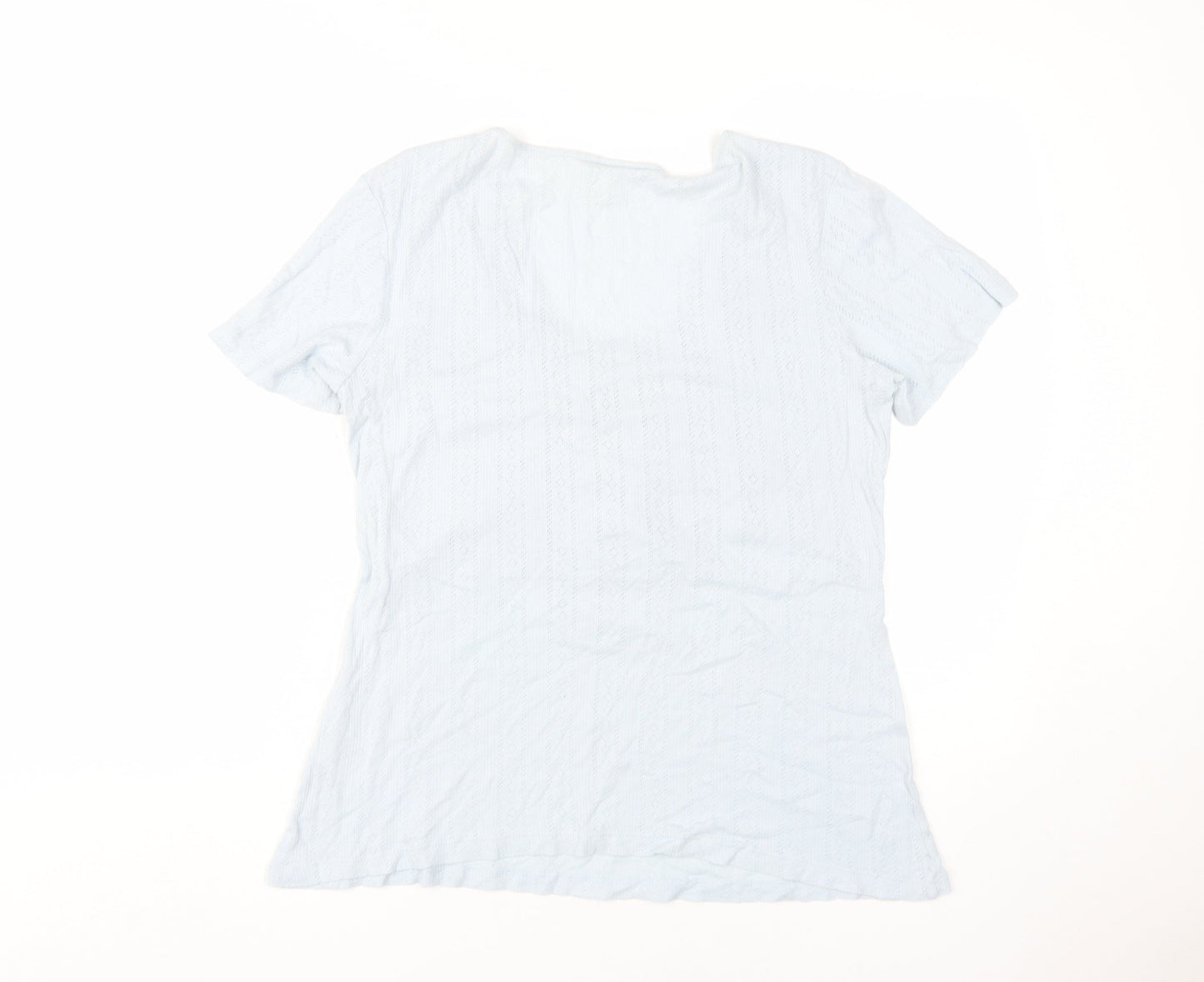 Mama Women's Blue Maternity Wrap T-Shirt L