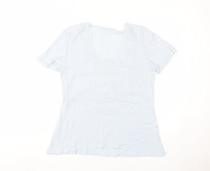 Mama Women's Blue Maternity Wrap T-Shirt L