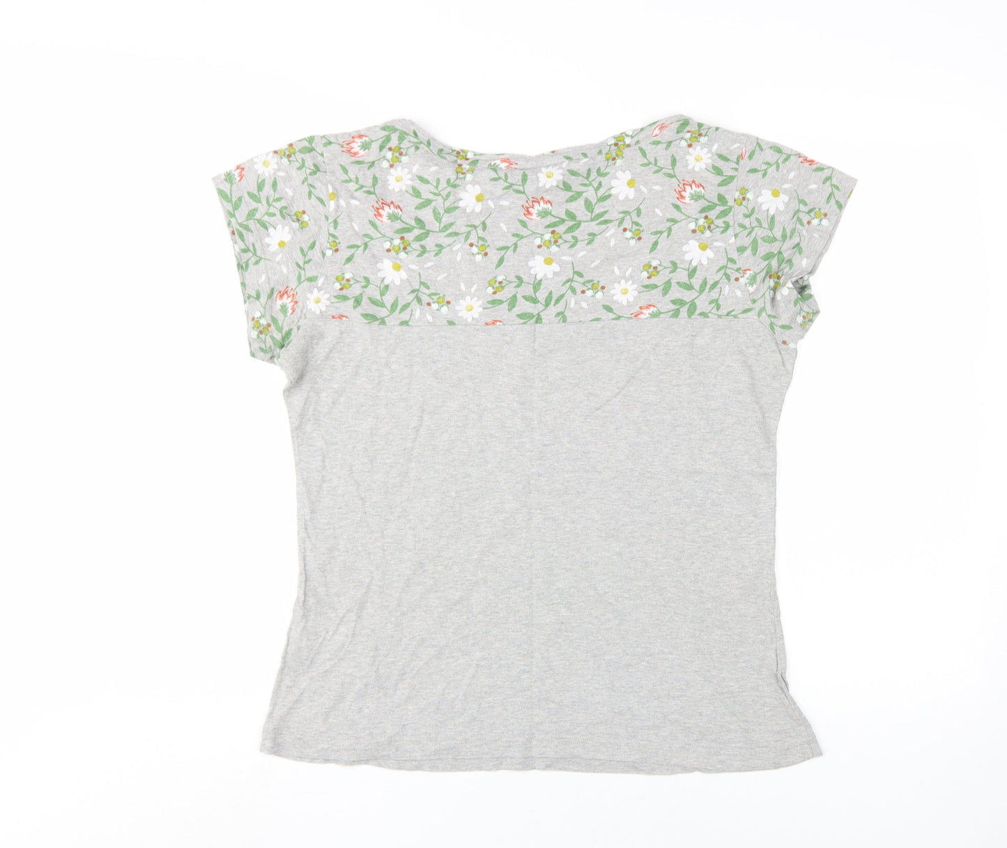 Peter Storm Women's Grey Floral Tee, Size 14