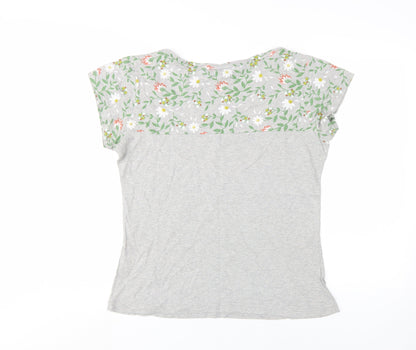 Peter Storm Women's Grey Floral Tee, Size 14