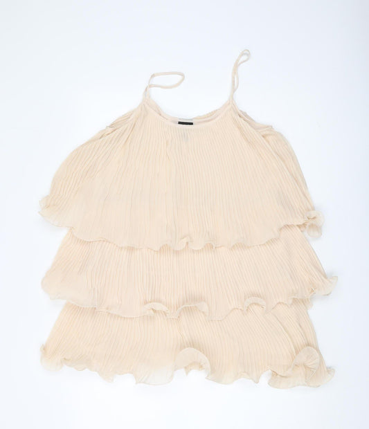 Womens UK Size 12 H&M Beige Camisole Blouse