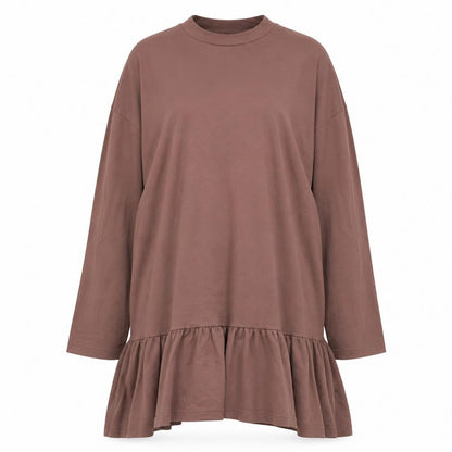 Womens UK Size S Weekday Brown Tunic T-Shirt